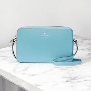 Kate Spade Sienna Crossbody Smoky Blue Leather KC469